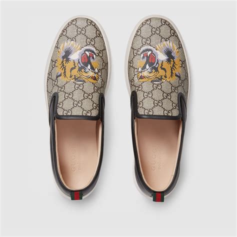 gucci tiger short|Gucci tiger slip on.